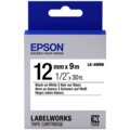 Epson LabelWorks LK-4WBN, páska pro tiskárny etiket, 12mm, 9m, černo-bílá_1660254804