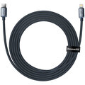 Baseus nabíjecí / datový kabel Crystal Shine Series USB-C - Lightning, 20W, 2m, černá_1607699019
