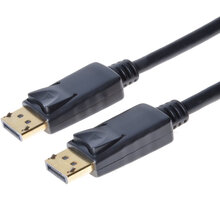 PremiumCord DisplayPort 1.3 propojovací kabel M/M, zlacené konektory, 3m_1289355522