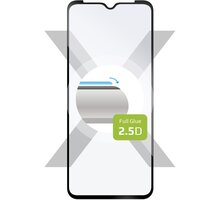 FIXED ochranné sklo Full-Cover pro Nokia C21, s lepením přes celý displej, černá