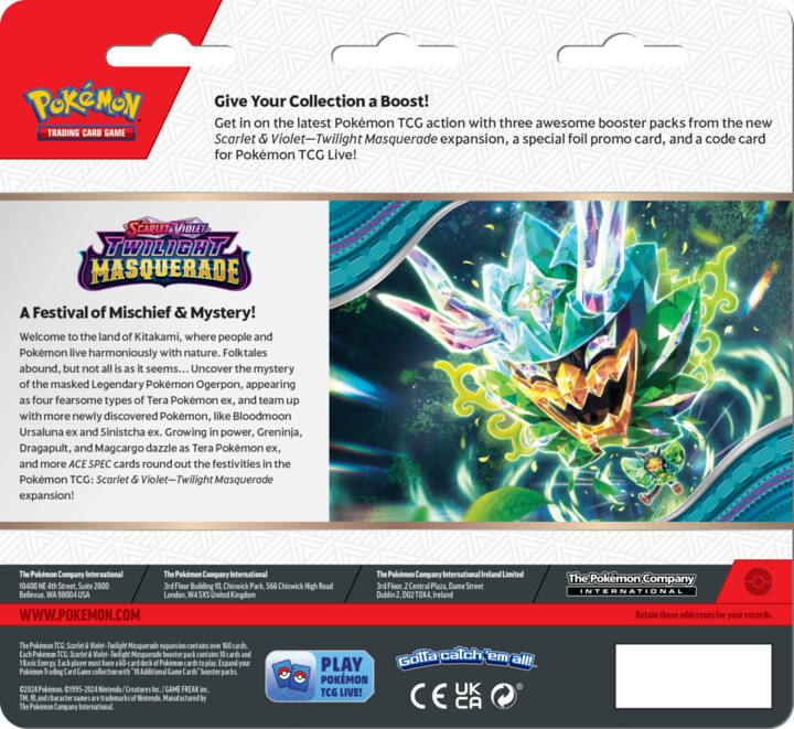 Karetní hra Pokémon TCG: SV06 Twilight Masquerade - 3 Blister Booster_1506191715