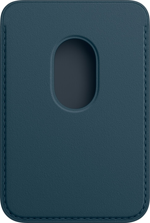 Apple kožená peněženka s MagSafe pro iPhone, modrá_1874882492