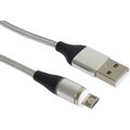 PremiumCord Magnetický micro USB a USB-C, nabíjecí a datový kabel, 1m, stříbrná_960878159