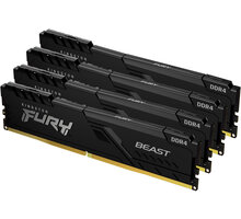 Kingston Fury Beast Black 16GB (4x4GB) DDR4 2666 CL16 CL 16 KF426C16BBK4/16