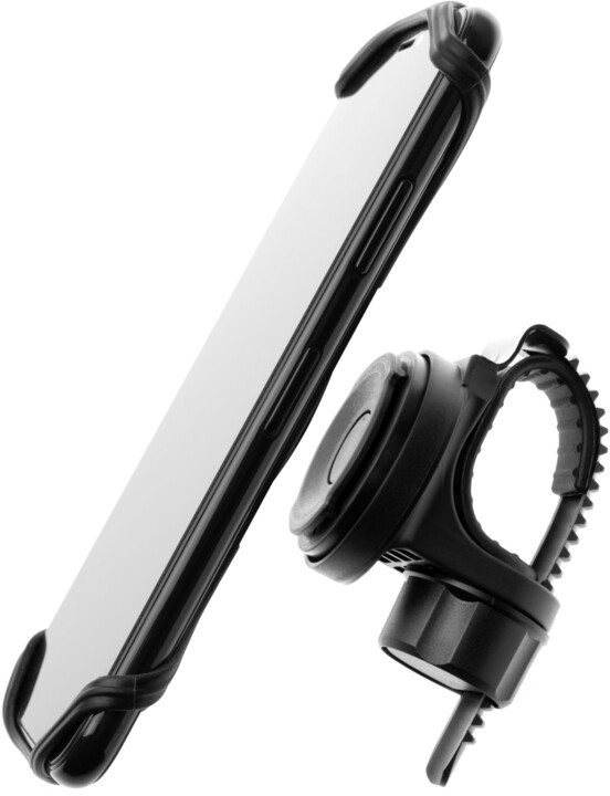 FIXED odnímatelný silikonový držák Bikee 2 pro mobilní telefon, na kolo, černá_266198803