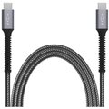 FIXED odolný nabíjecí a datový kabel Armor USB-C - USB-C, 1.2m, USB 2.0, PD 240W, šedá_411131680