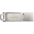 SanDisk Ultra Dual Drive Luxe, 64GB, stříbrná