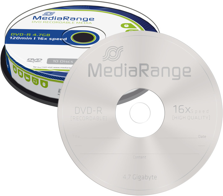 MediaRange DVD-R 4,7GB 16x, Spindle 10ks_1598501811