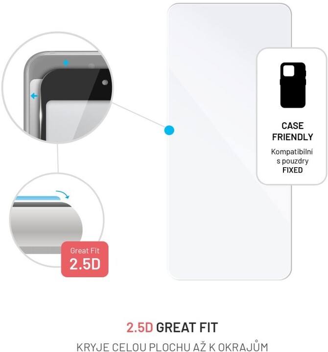 FIXED ochranné sklo pro Xiaomi Redmi Note 12, čirá_1446329587