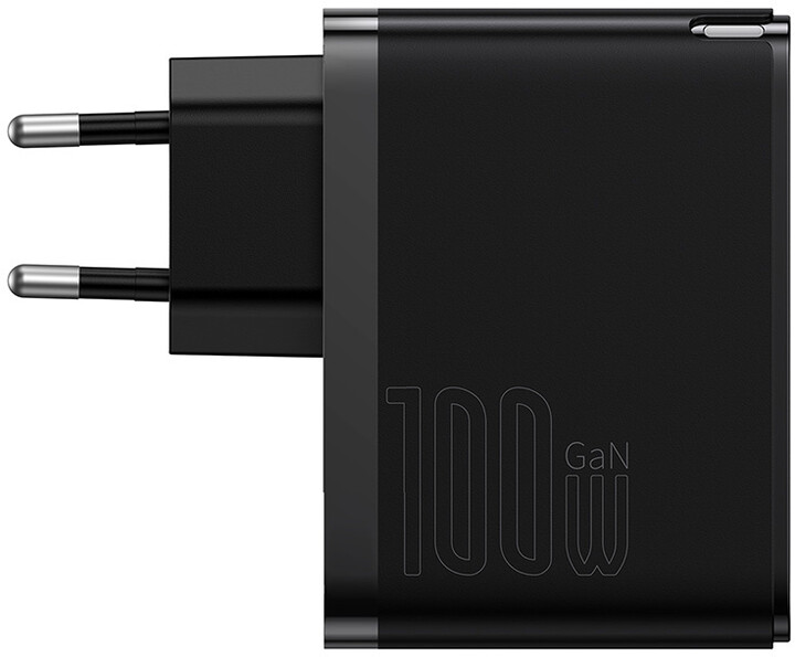 Baseus rychlonabíjecí adaptér GaN5 Pro, USB-C, USB-A, 100W, černá_635672837