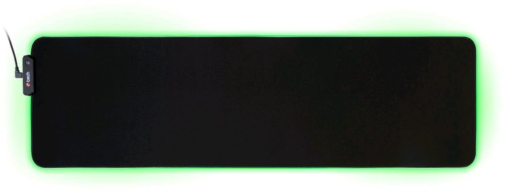 Herní podložka pod myš C-TECH ANTHEA LED, XL, herní, černá, látková v hodnotě 549 Kč