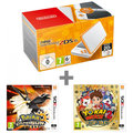 Nintendo New 2DS XL, bílá/oranžová + Pokémon Ultra Sun + Yo-Kai Watch 2: Fleshy Souls_1577549288