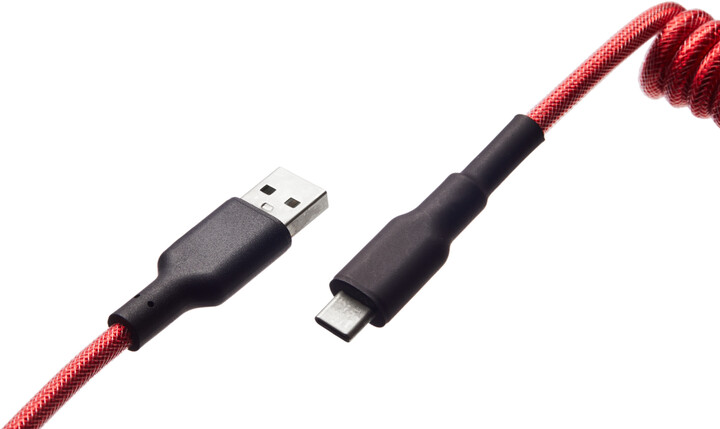 CZC.Gaming Serpent, USB-C/USB-A, 1,5m, červený_1410176161