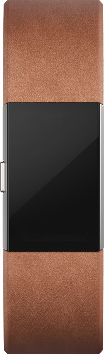 Google Fitbit Charge 2 Accessory Band kožený L, hnědá_740858060