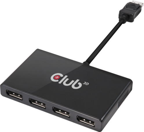 Club3D MST hub 1x DisplayPort 1.2 na 4x DisplayPort 1.2 (DP++)_1970009245