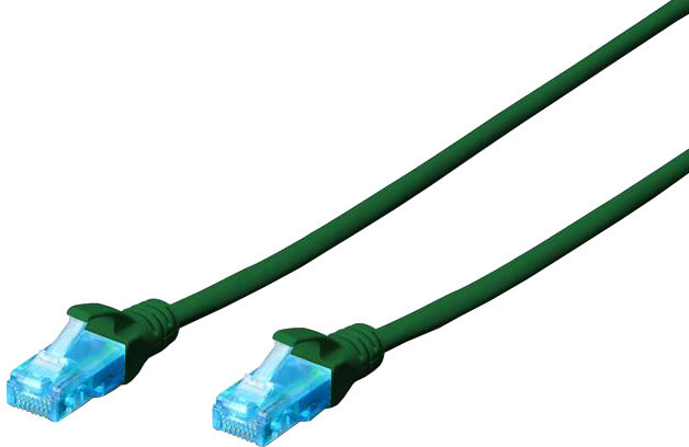 Digitus Ecoline Patch Cable, UTP, CAT 5e, AWG 26/7, zelený, 1m_191156203