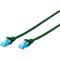 Digitus Ecoline Patch Cable, UTP, CAT 5e, AWG 26/7, zelený, 1m