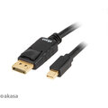 Akasa kabel Mini DisplayPort - DisplayPort, M/M, 8K@60Hz, 2m, černá_2101061289
