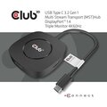 Club3D video hub MST, USB-C - 3x DisplayPort_846075549