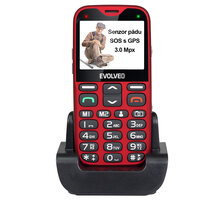 Evolveo EasyPhone XG s nabíjecím stojánkem, Red_1629429349