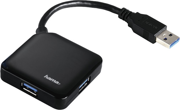 Hama USB 3.0-Hub 1:4, černá_595026461
