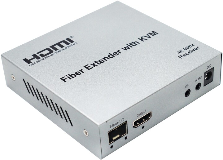 PremiumCord HDMI extender až na 20 km, optický_135152100