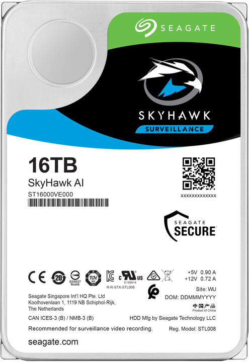 Seagate SkyHawk AI, 3,5&quot; - 16TB_2022124787