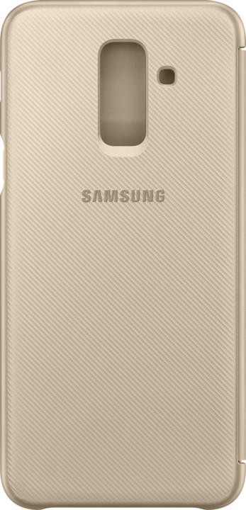 Samsung A6+ flipové pouzdro, zlatá_17662359