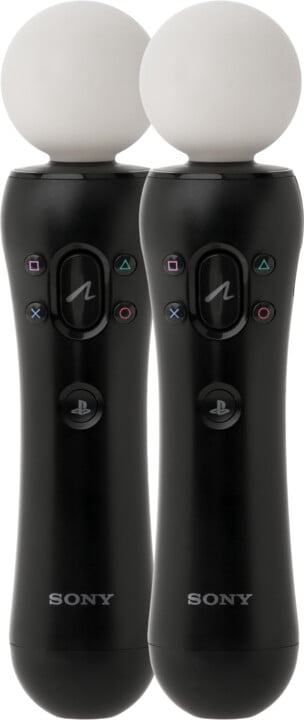 PlayStation 4 - Move Controller, twin pack, černý_261563585