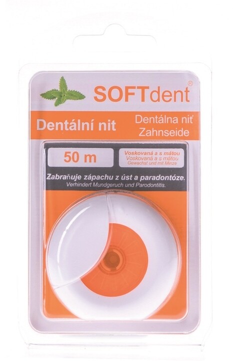Zubní nit SOFTdent, mint, 50 m_1039035168