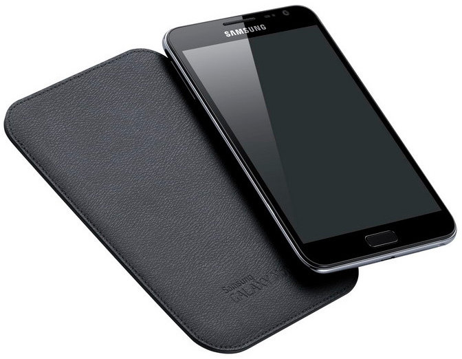 Samsung pouzdro zasouvací vertikální EFC-1E1L pro Note N7000 (i9220), černá_350618876