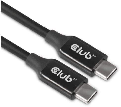 Club3D kabel USB-C 3.2 Gen2, M/M, 8K@60Hz, 5m, černá_1881535559