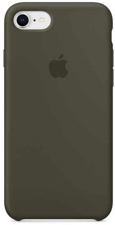 Apple silikonový kryt na iPhone 8/7, tmavě olivová_2127903543