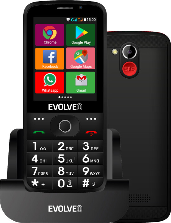 Evolveo EasyPhone AD, Black_38708651
