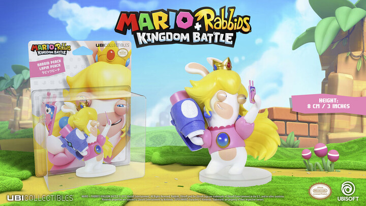 Figurka Mario + Rabbids Kingdom Battle - Rabbid Peach (8cm)_1546990979