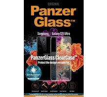 PanzerGlass ochranný kryt ClearCase pro Samsung Galaxy S21 Ultra, antibakteriální, transparentní O2 TV HBO a Sport Pack na dva měsíce