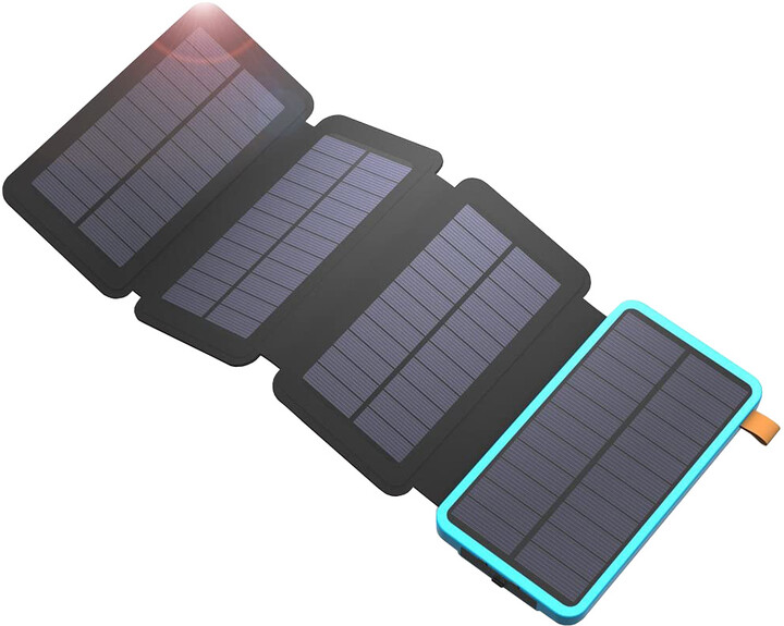 Allpowers solární nabíječka, 7.5W + powerbanka 20000mAh, černá/modrá_1669680141