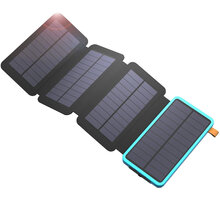 Allpowers solární nabíječka, 7.5W + powerbanka 20000mAh, černá/modrá_1669680141