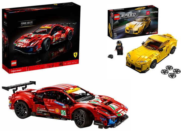 Extra výhodný balíček LEGO® Technic 42125 Ferrari 488 GTE a Speed Champions 76901 Toyota GR Supra_1757226601