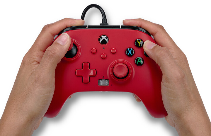 PowerA Enhanced Wired Controller, Artisan Red (PC, Xbox Series, Xbox ONE)_977738583