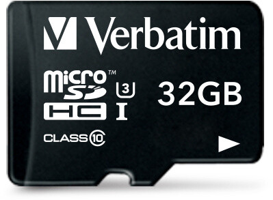 Verbatim Pro MicroSDHC 32GB (Class 10) + SD adaptér