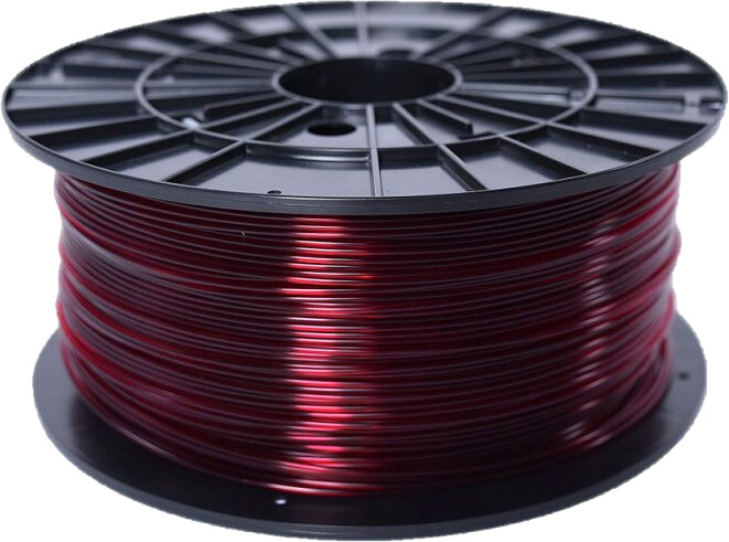 Filament PM tisková struna (filament), ABS-T, 1,75mm, 1kg, transparentní červená_1298495634
