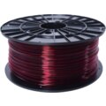 Filament PM tisková struna (filament), ABS-T, 1,75mm, 1kg, transparentní červená
