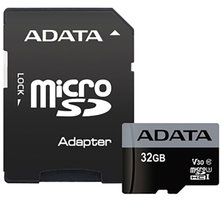 ADATA Micro SDHC Premier Pro 32GB 95MB/s UHS-I U3 + SD adaptér_1182333285