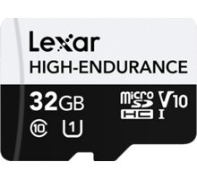 Lexar High-Endurance UHS-I U1 (Class 10) micro SDXC 32GB LMSHGED032G-BCNNG