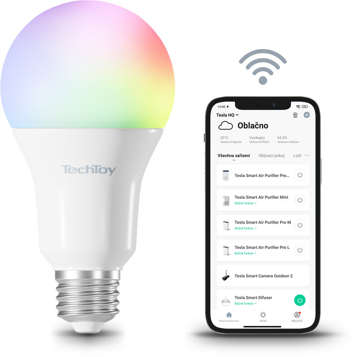 TechToy Smart Bulb RGB 11W E27 3pcs set_2082036249