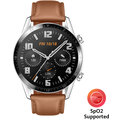 Huawei Watch GT 2 Leather Strap, Brown Cestovní poukaz v hodnotě 100 EUR + O2 TV HBO a Sport Pack na dva měsíce