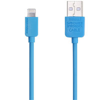 Remax USB datový kabel s lightning konektorem pro iPhone 5/6, 1m, modrá_2062410675