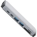 FIXED USB-C hliníkový hub 7v1 pro MacBook Pro/Air, šedá_88722220