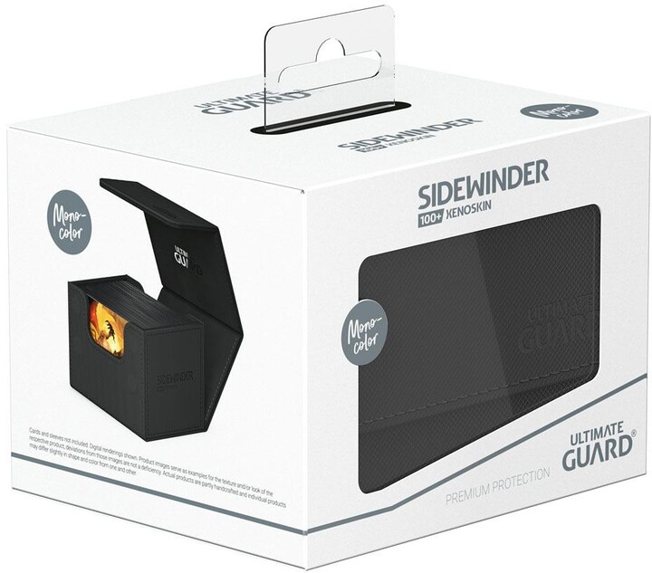 Krabička na karty Ultimate Guard - Sidewinder 100+ XenoSkin Monocolor, černá_1244424944